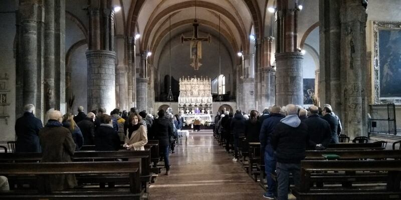 I funerali di Piero Rattazzo nella basilica di Sant'Eustorgio 8