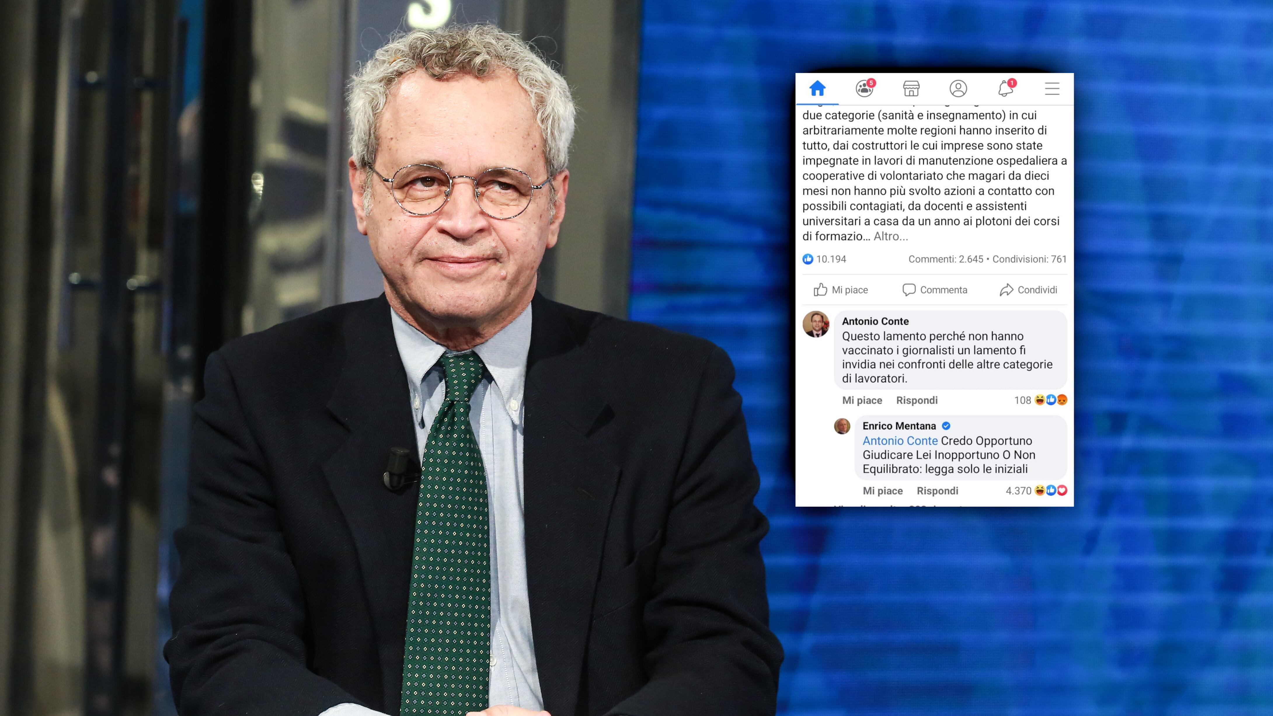 "Ti lamenti", "Sei un cogl...". È bufera per il post di Mentana