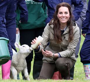 Kate dà il biberon agli agnellini 1