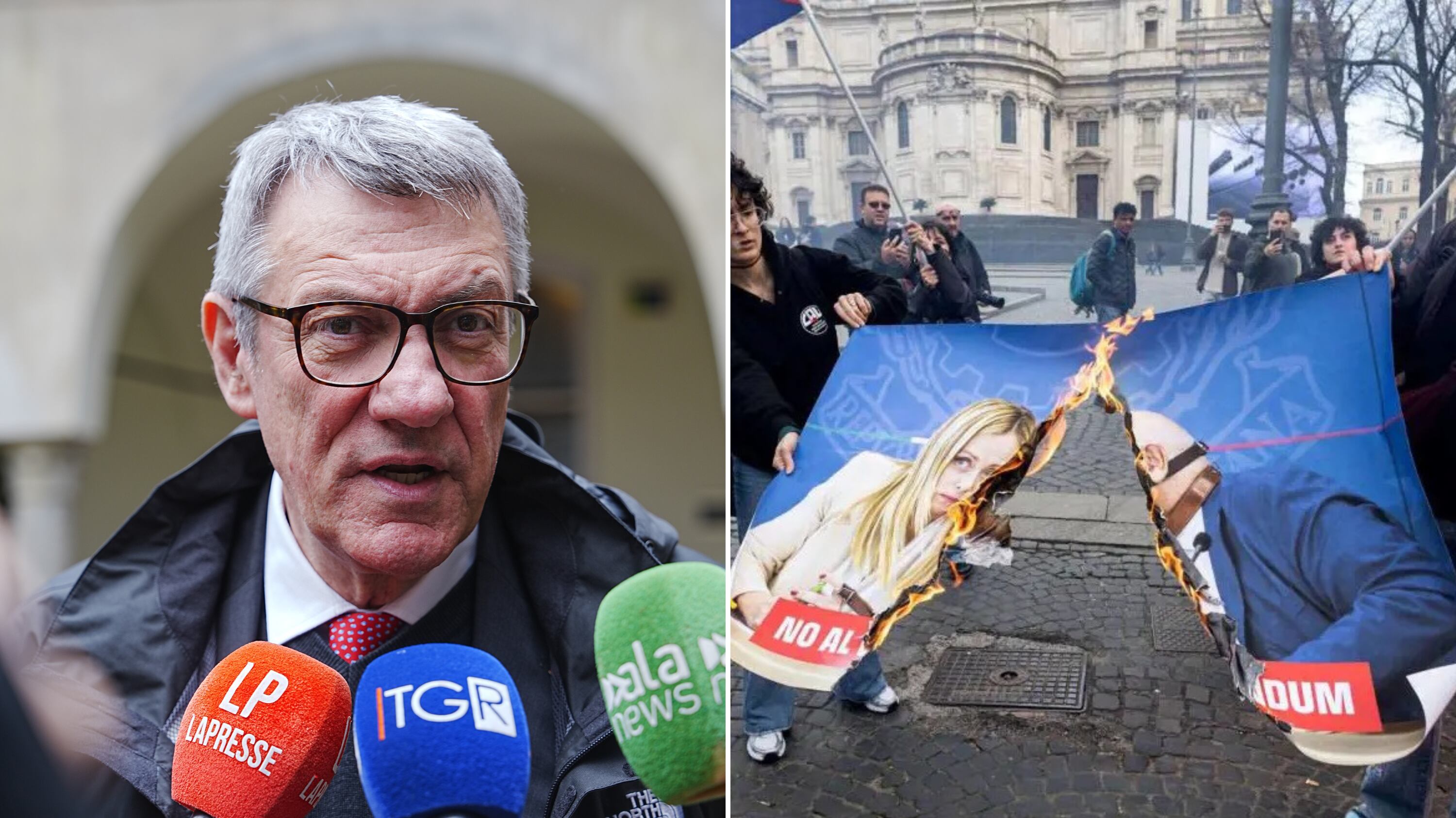 Referendum, Landini ancora all'attacco: "Deriva autoritaria da chi vuole il Sì. Foto di Meloni e Nordio bruciate? Stupidate"