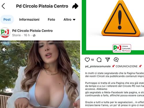 “Siamo stati hackerati”. E sul profilo del Pd spuntano video hot