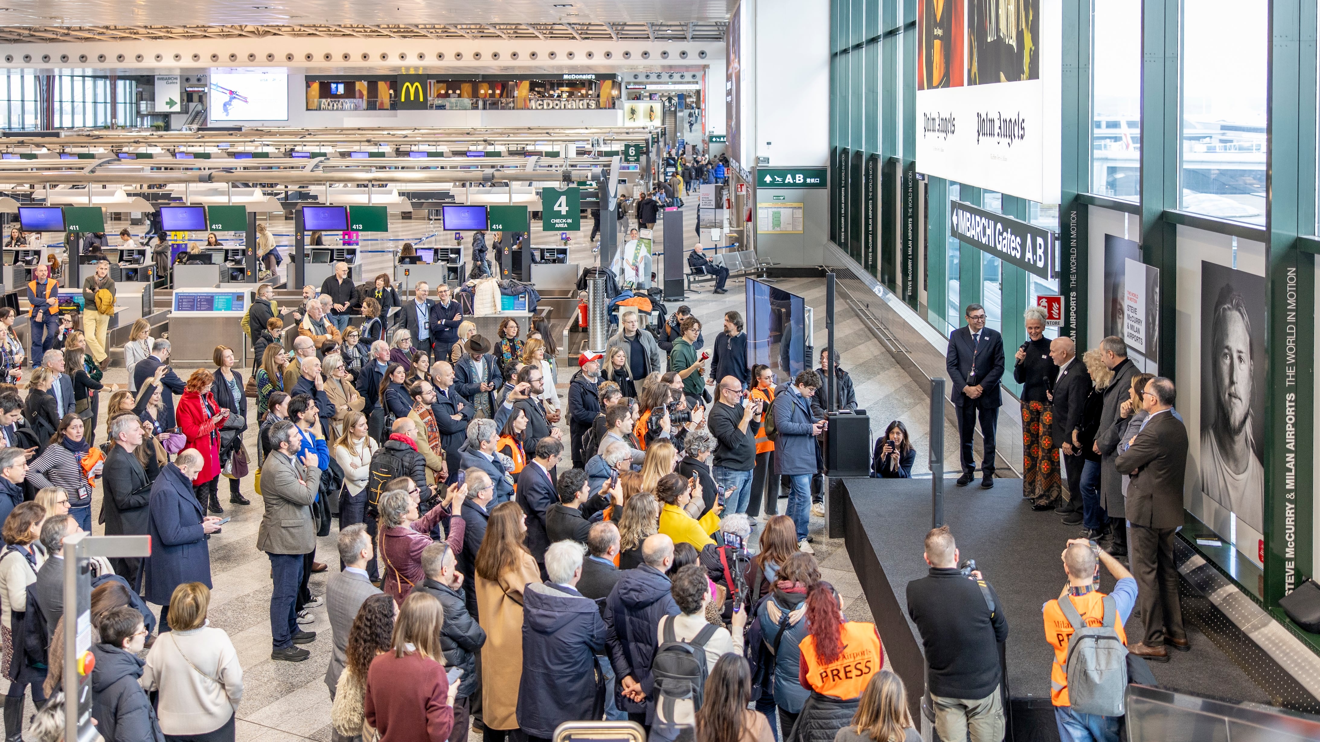 Inaugurazione mostra McCurry a malpensa