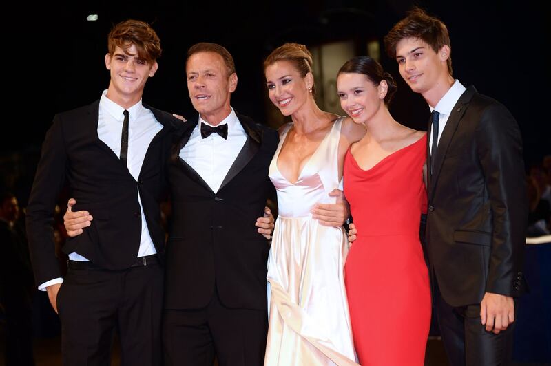 Rocco Siffredi e famiglia alla Mostra del Cinema di Venezia 34