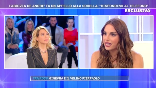Francesca De André: "Mia sorella Fabrizia? Non le darò un’altra possibilità"