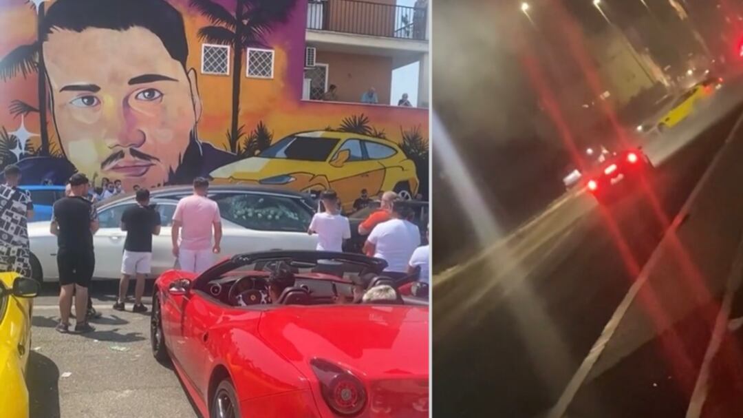 Supercar, murale e musica neomelodica: il funerale show del giovane morto a 300 km/h
