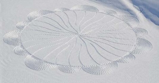 Simon Beck, l'artista della neve 12
