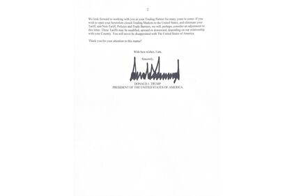 La lettera di Trump all'Ue: "Dazi al 30%" 3