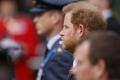 William, Kate, Harry e Meghan al funerale della regina Elisabetta 4