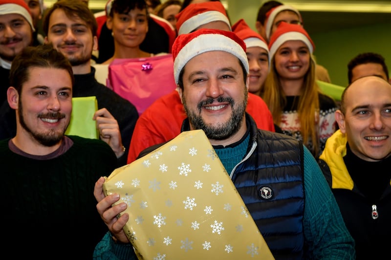 Matteo Salvini in visita all'ospedale dei bambini 7