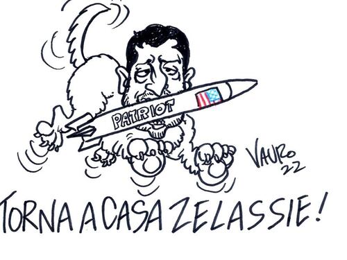 "Torna a casa Zelassie". "Veterostalinista". Bufera sulla vignetta anti-Ucraina di Vauro