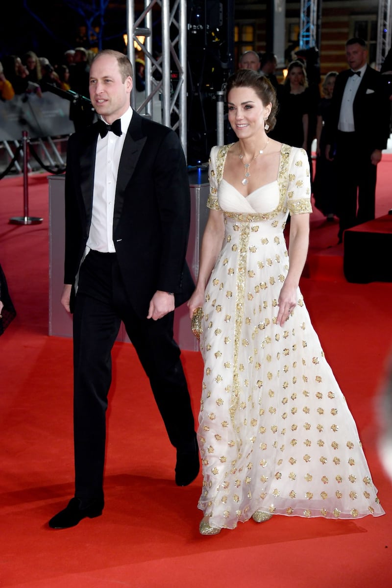 Il Principe William e Kate Middleton ai Bafta 2020, foto 3