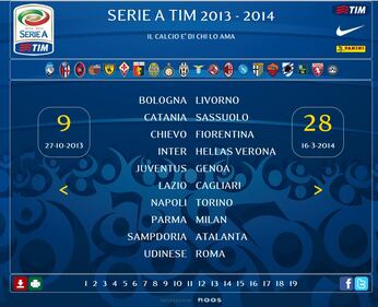 Ecco il calendario del campionato di serie A 11