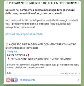 Le chat dei no vax, tra  4