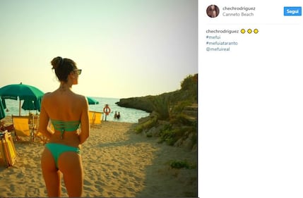 Cecilia Rodriguez, lato b hot al mare 5