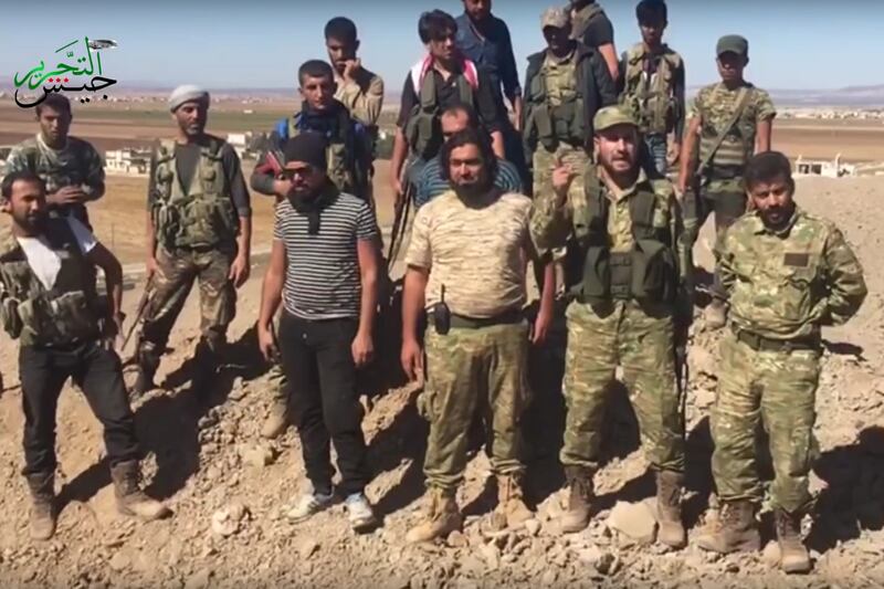 Forze filo-turche a Dabiq, Siria