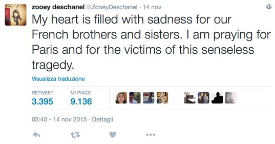 Attentati di Parigi: la reazione dei VIP su Twitter 32