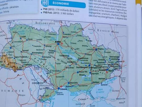 Crimea in Russia per Atlante Larousse: Ucraina protesta