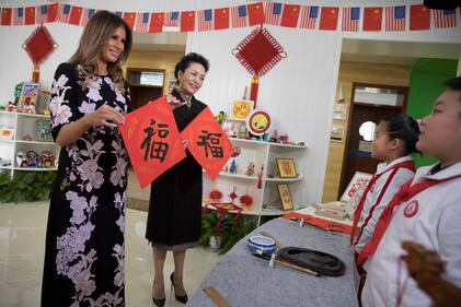 Melania Trump incanta in Cina 1