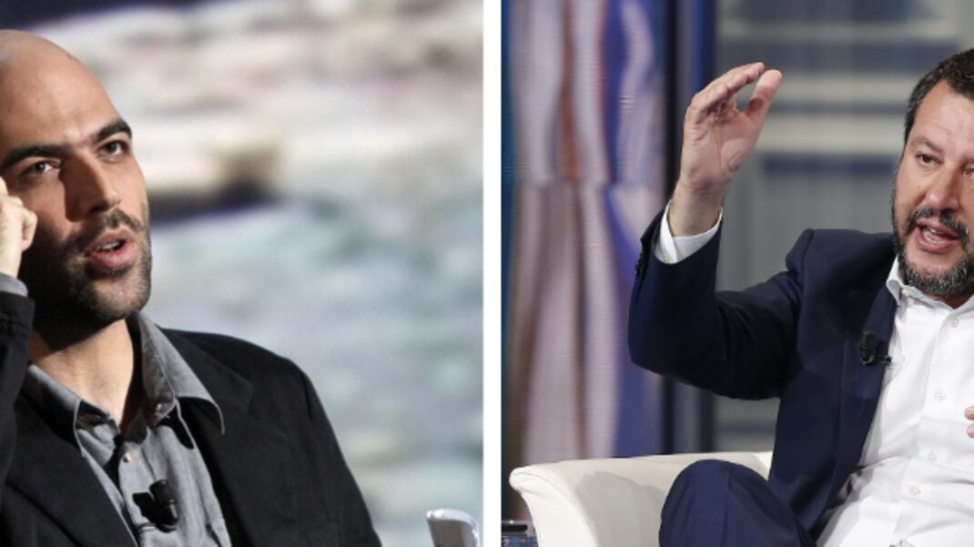 "Bastardo", "Un povero ometto". È rissa tra Saviano e Salvini