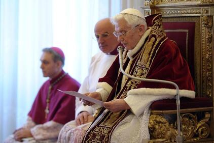 11 febbraio 2013, Benedetto XVI abdica al pontificato 1
