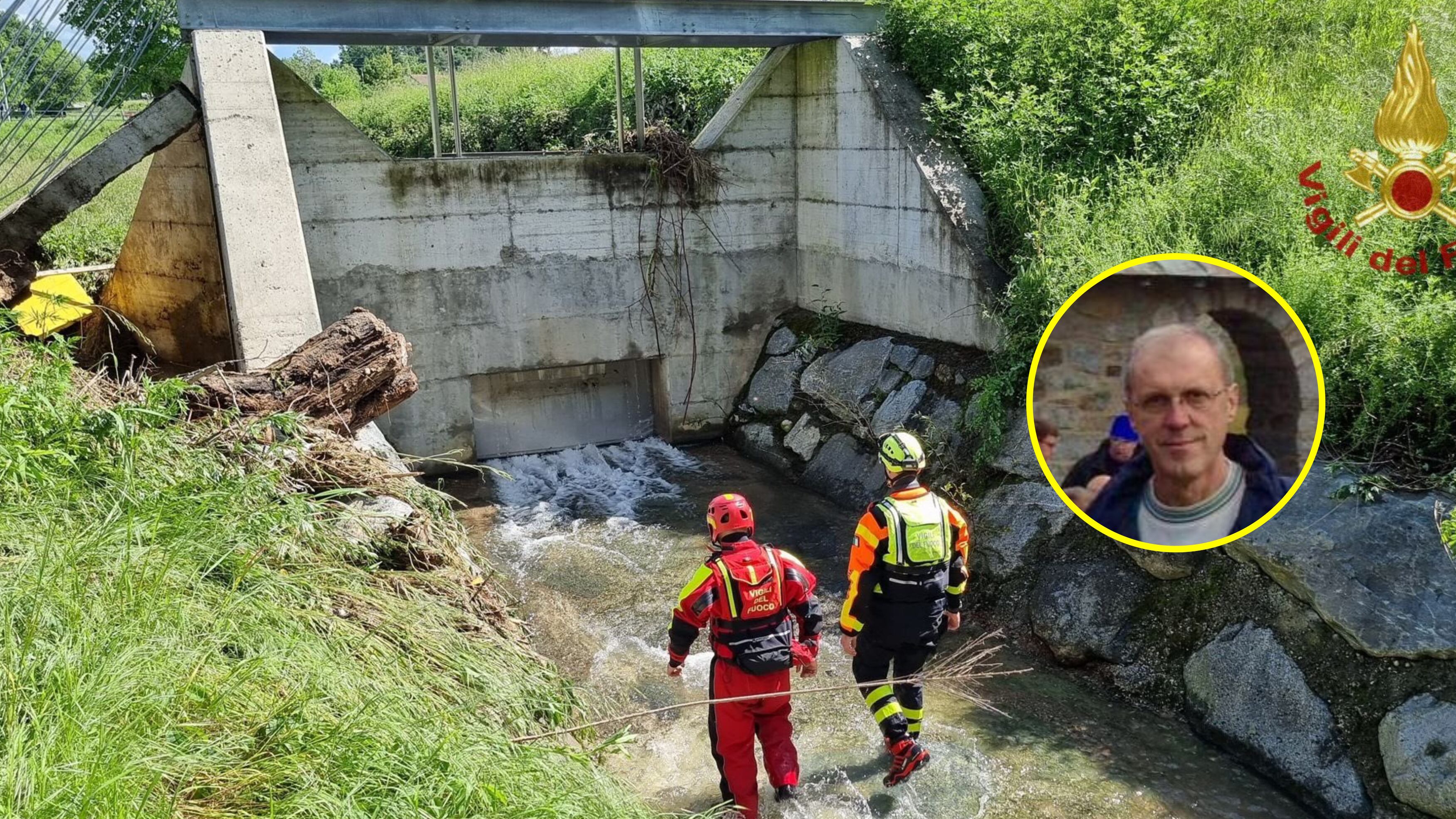Cade in una roggia e viene trascinato via: è Mario Porro la vittima del maltempo del Nord Italia