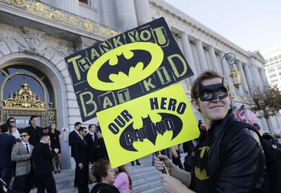 Batkid sfila per le strade di San Francisco 9