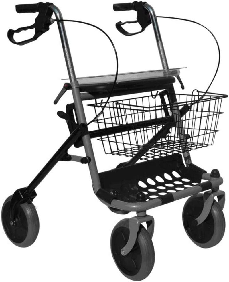 Rollator pieghevole in acciaio verniciato