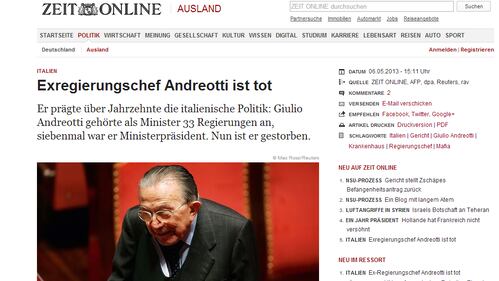 Morte di Andreotti: la stampa estera 3