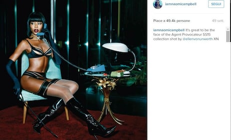 Naomi Campbell erotica in autoreggenti 7