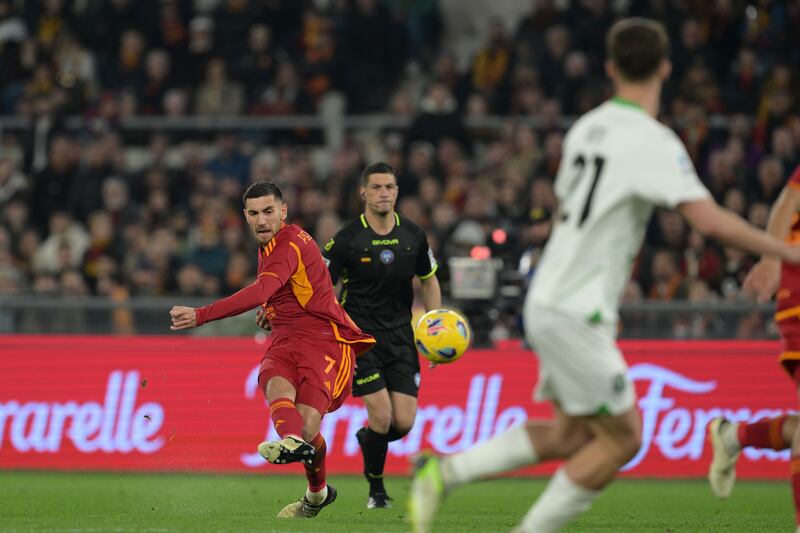 Pellegrini gol Roma Sassuolo