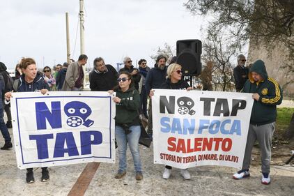 San Foca, protesta del comitato No Tap 9