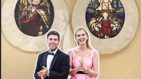 Chiara Ferragni e Fedez diventano la Madonna e l'arcangelo Michele. Scoppia la bufera