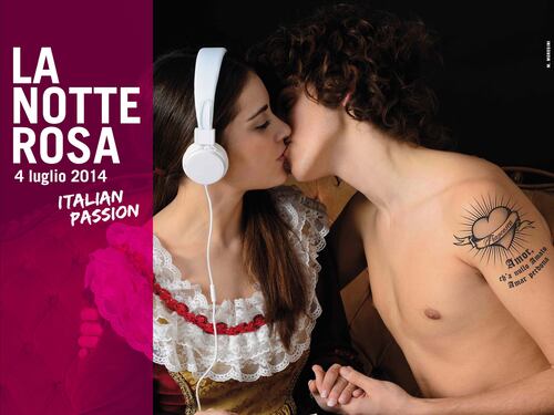 La passione italiana infiamma la Notte Rosa