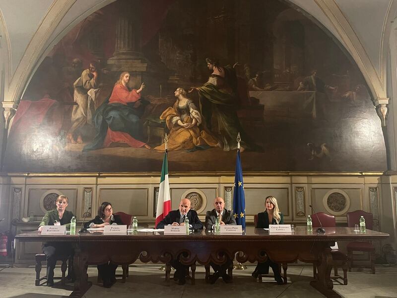 Da sx Paolina Baruchello - Patrizia Campagna - Marino Sinibaldi - Angelo Piero Cappello - Chiara Eleonora Coppola 
