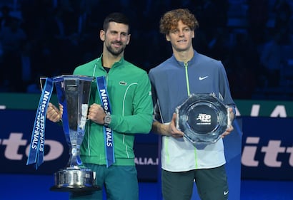ATP Finals, Djokovic trionfa contro Sinner: le immagini più belle della finale 26