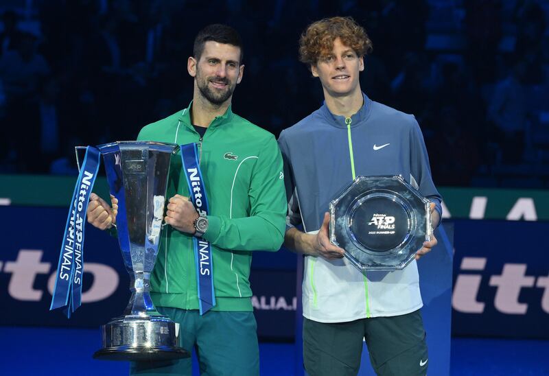 ATP Finals, Djokovic trionfa contro Sinner: le immagini più belle della finale 26