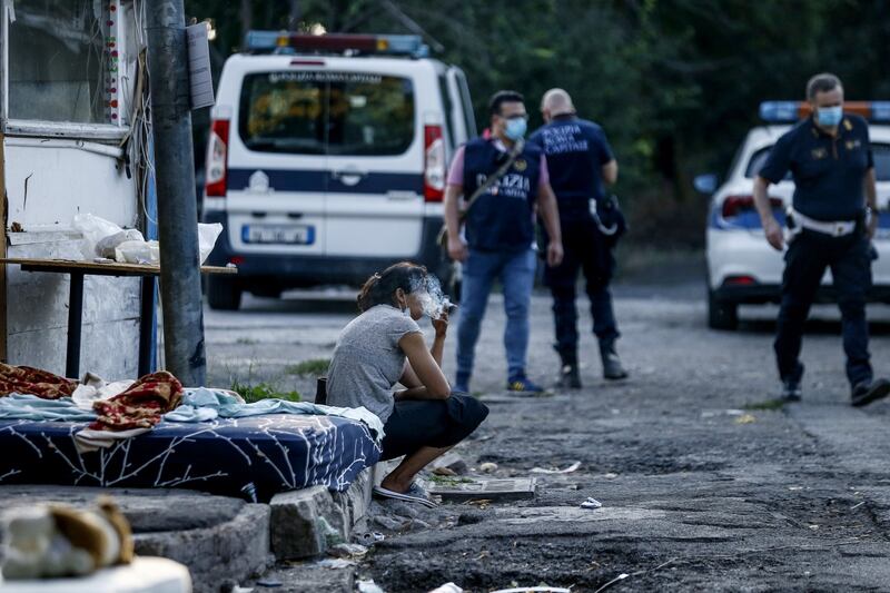 Le immagini dello sgombero del campo nomadi al Foro Italico 5