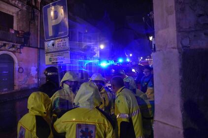 Catania, i soccorsi dopo l'esplosione della palazzina 8