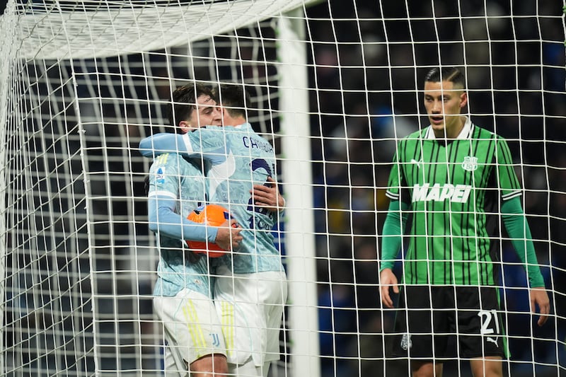 Sassuolo Juventus Miretti Cambiaso celebrazione