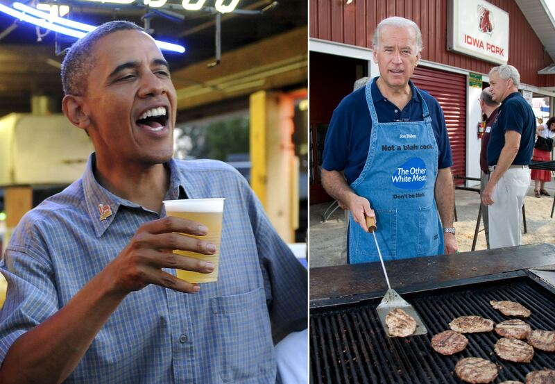 Barack Obama nel 2011 e Joe Biden nel 2007