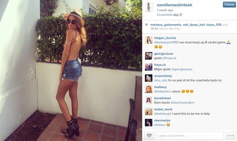 Camilla Mackintosh, gambe chilometriche su Instagram 9