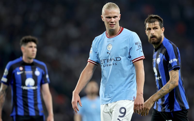 Acerbi Haaland Man City Inter