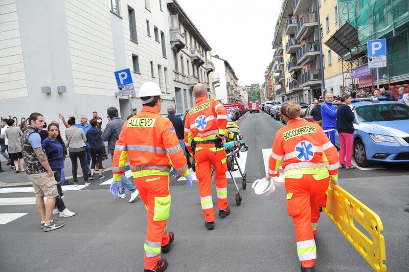 Esplosione in una palazzina a Milano 3