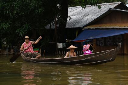La stagione dei monsoni in Myanmar: allagamenti in tutto il Paese 14
