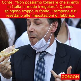 Ecco la satira del giorno. Il reset di Conte 1