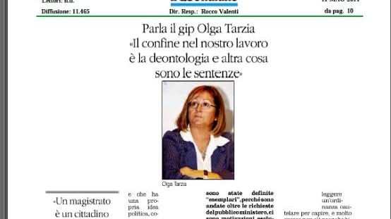 La gip dà lezioni di deontologia e poi fa la star