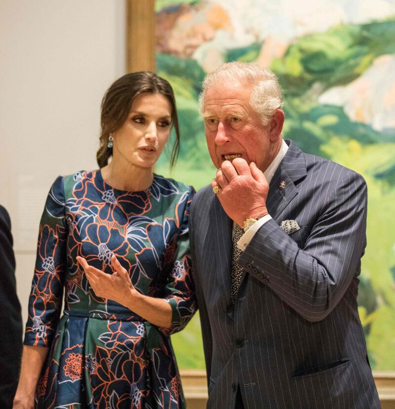 Il Principe Carlo: mostra alla National Gallery con Letizia di Spagna  2