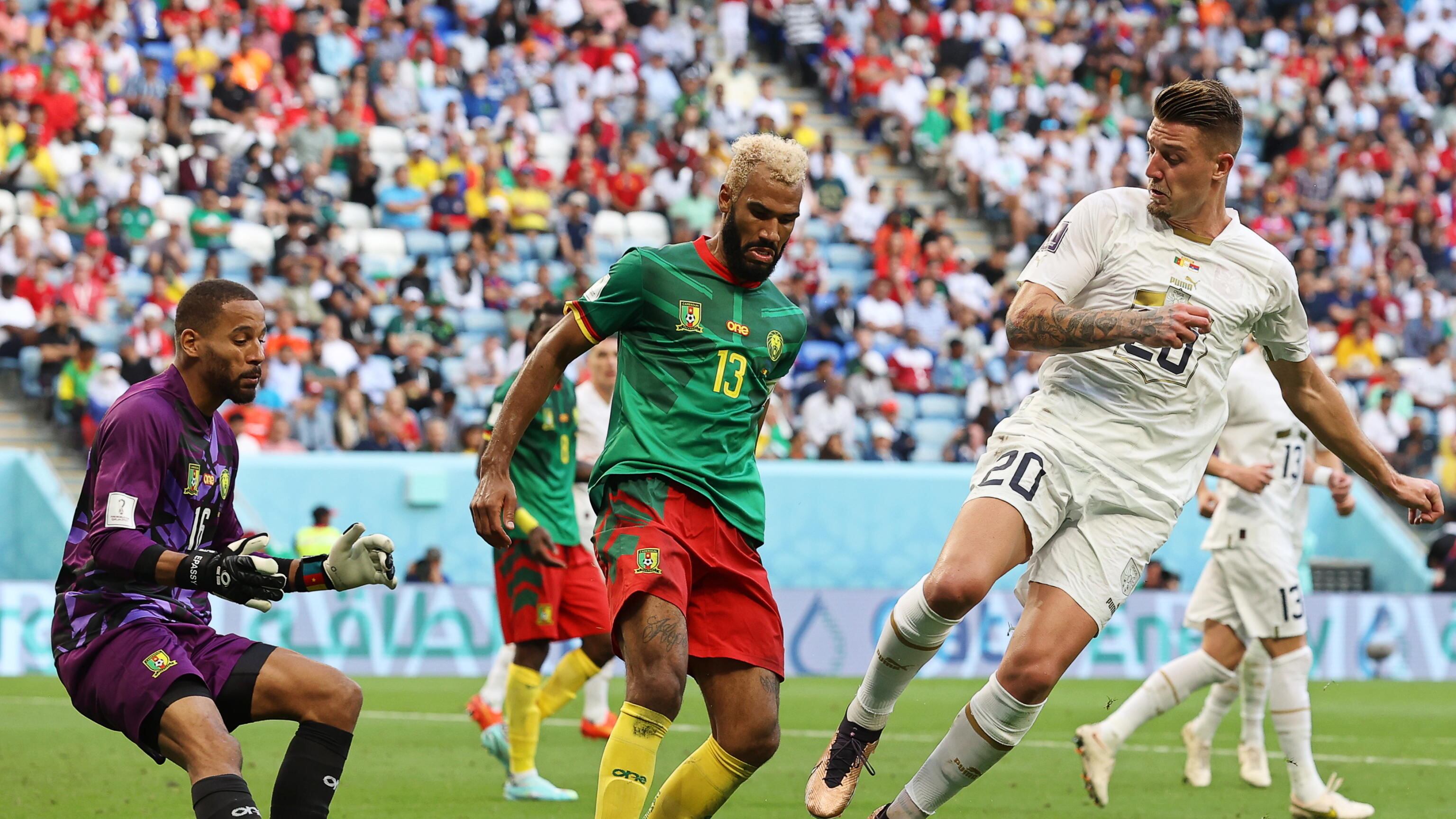 Pareggio pirotecnico ai Mondiali: finisce 3-3 tra Camerun e Serbia