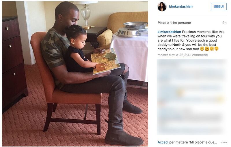 Kim Kardashian svela su Instagram il sesso del futuro nascituro 1