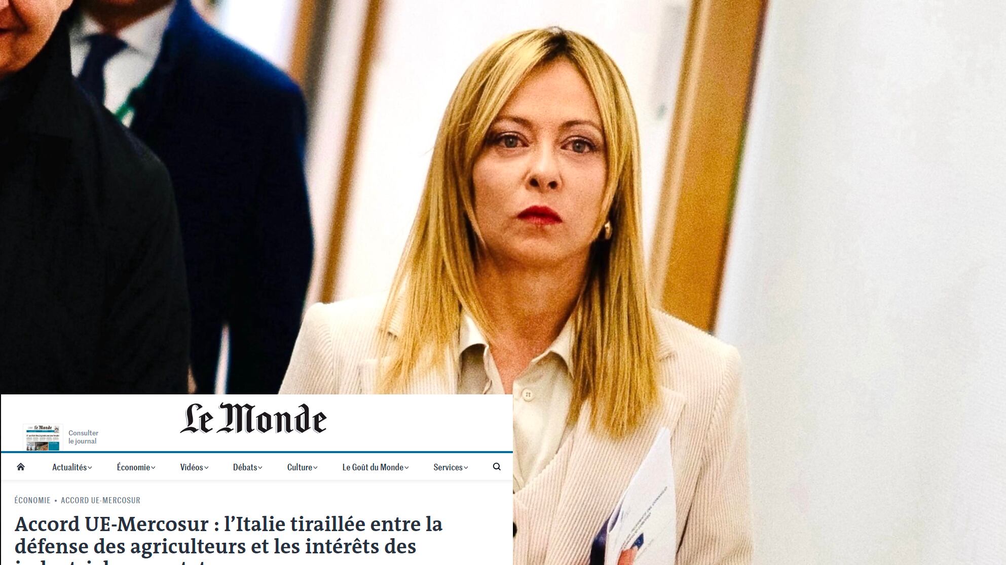 Le Monde promuove Meloni sul trattato Ue-Mercosur: "È il vero arbitro"